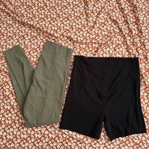 Old Navy Maternity Leggings & Biker Shorts